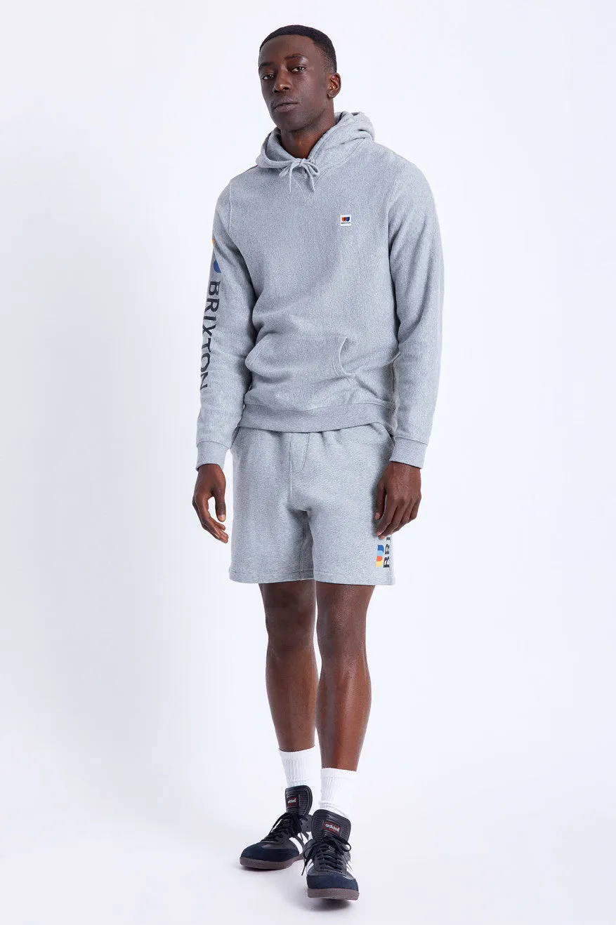 Stem Fleece Utility Short - Heather Grey sold by Brixton product image thumbnail 2