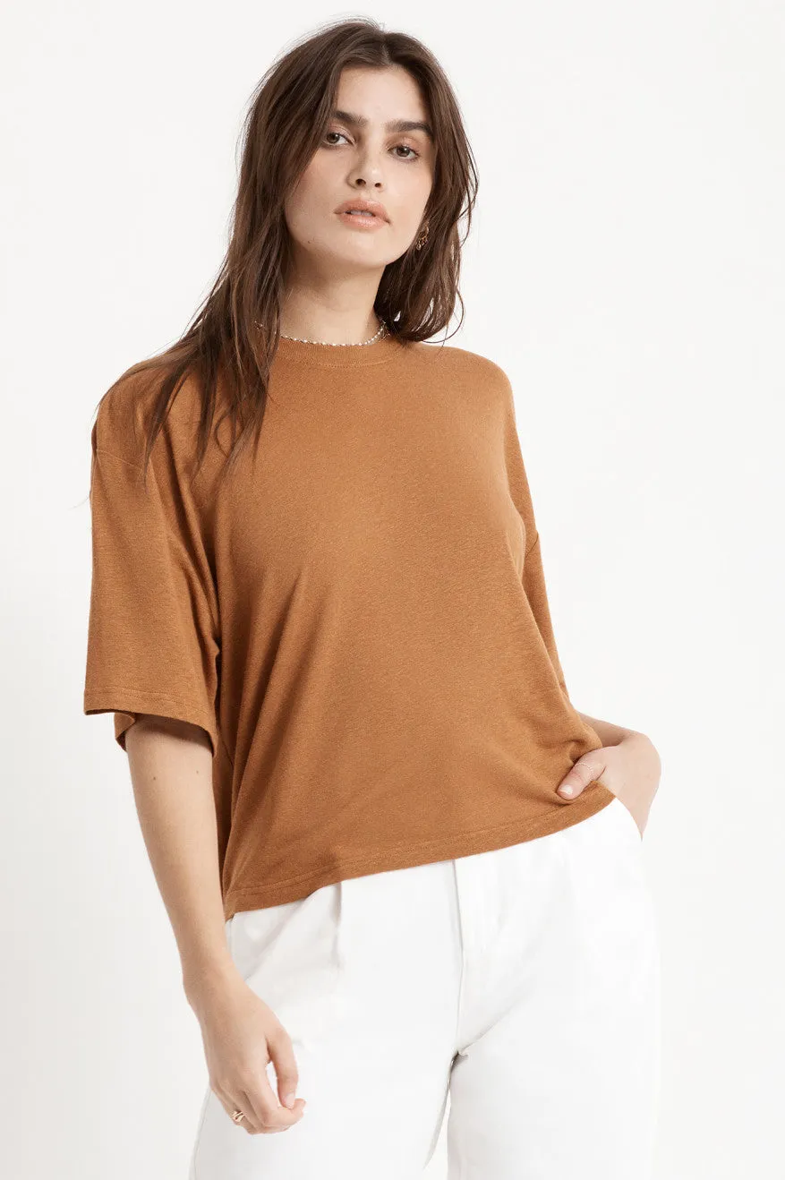 Montauk Skimmer Tee - Lion sold by Brixton