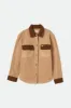Bowery Boyfriend Arctic Stretch L/S Fleece - Sesame/Bison sold by Brixton