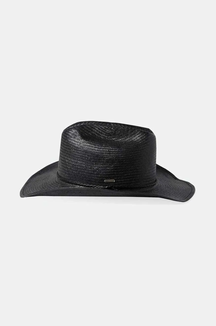 Range Straw Cowboy Hat - Black sold by Brixton product image thumbnail 3