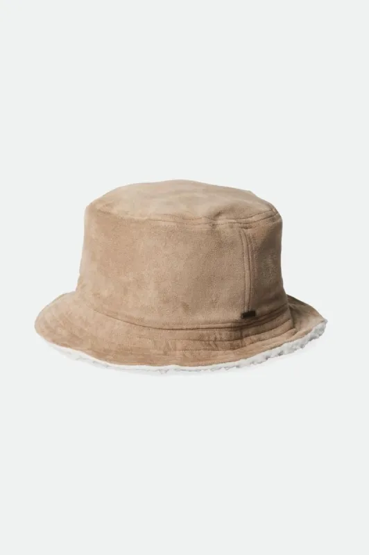 Reserve Vegan Shearling Bucket Hat - Sand sold by Brixton