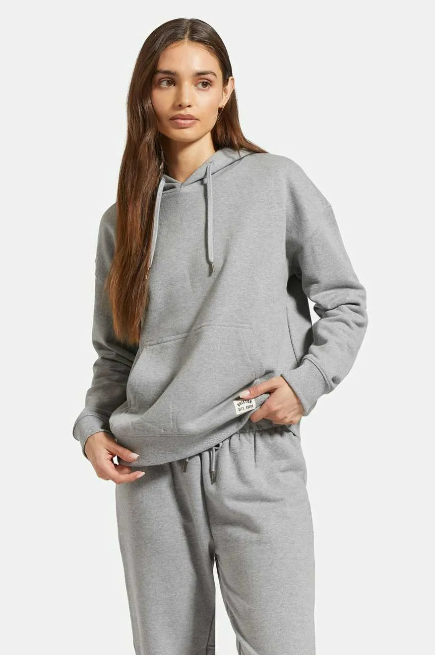 Cross Loop French Terry Hoodie - Heather Grey sold by Brixton