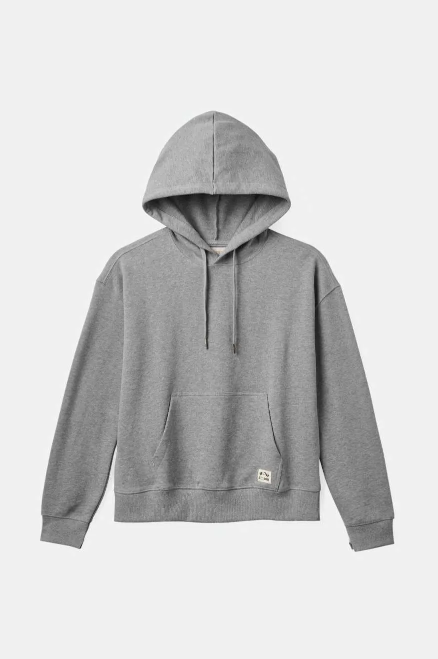 Cross Loop French Terry Hoodie - Heather Grey sold by Brixton product image thumbnail 3