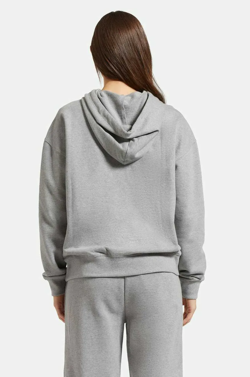 Cross Loop French Terry Hoodie - Heather Grey sold by Brixton product image thumbnail 2