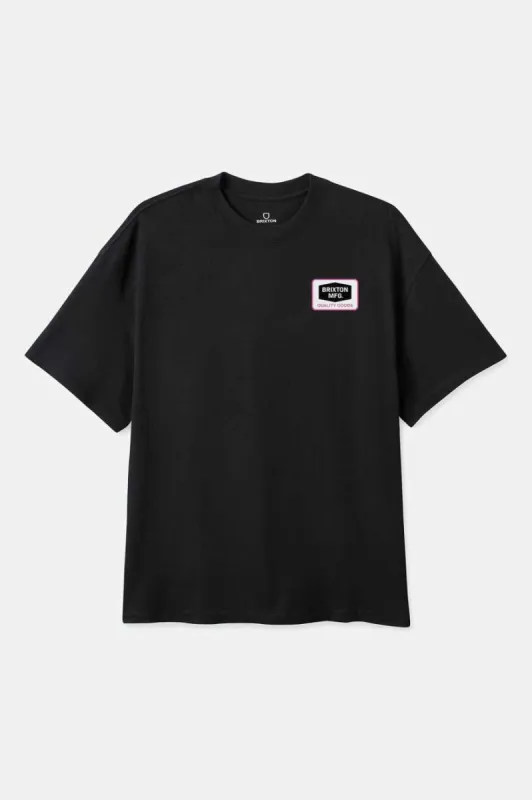 Neon Fallbrook S/S Standard T-Shirt - Black made by Brixton