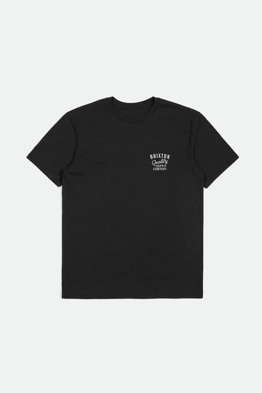 Hubal S/S Tailored Tee - Black sold by Brixton product image thumbnail 2
