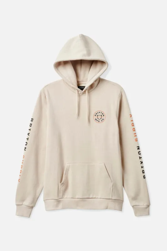 Crest Hood - Beige/Burnt Orange/Black sold by Brixton