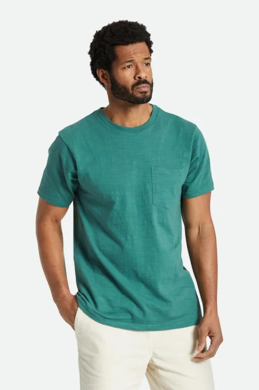 Basic Slub S/S Pocket Tee - Spruce sold by Brixton