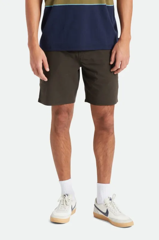 Choice Chino II Utility Short - Black sold by Brixton