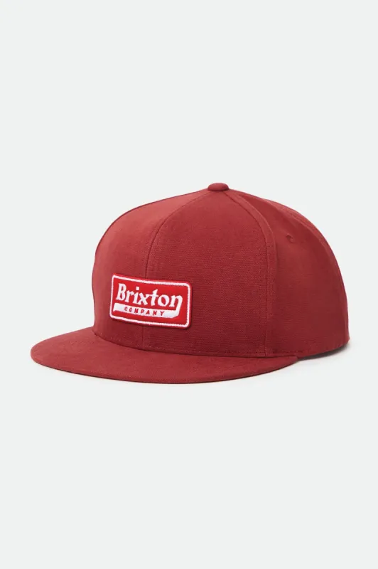 Steadfast HP Snapback - Fired Brick sold by Brixton