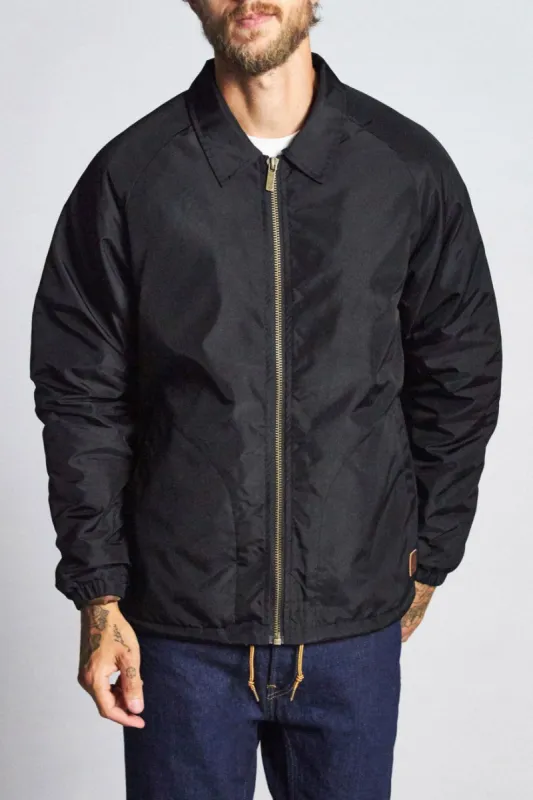 Claxton Collar Sherpa Jacket - Black sold by Brixton