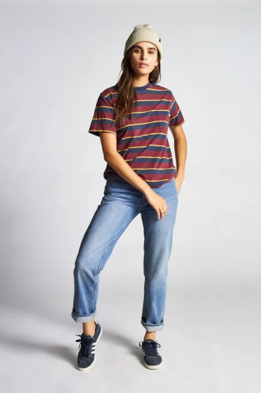 Kelley S/S Pocket Tee - Navy sold by Brixton