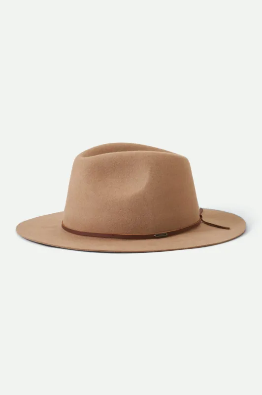 Wesley Packable Fedora - Mojave sold by Brixton