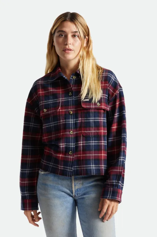 Bowery Women's L/S Flannel - Cordovan sold by Brixton