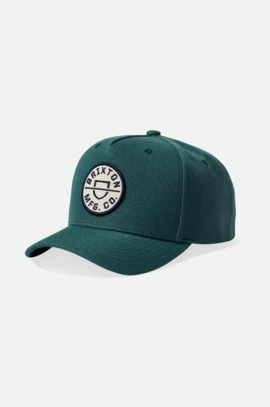 Crest MP Snapback - Spruce sold by Brixton