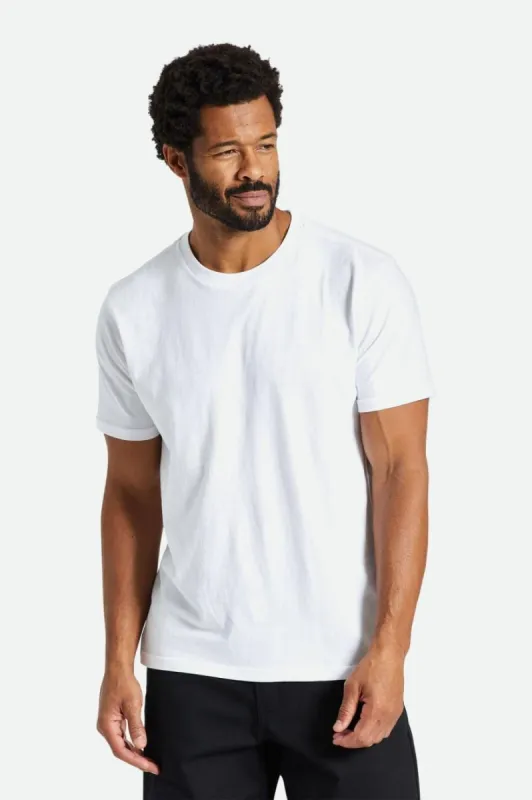 Basic S/S Tailored Tee - White sold by Brixton