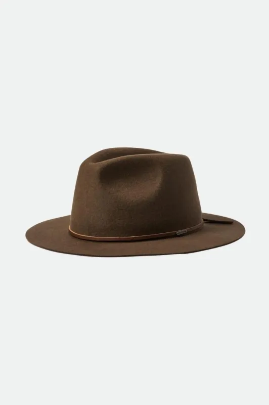 Wesley Fedora - Dark Earth sold by Brixton
