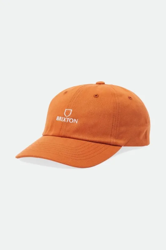 Alpha LP Cap - Paradise Orange Vintage Wash sold by Brixton
