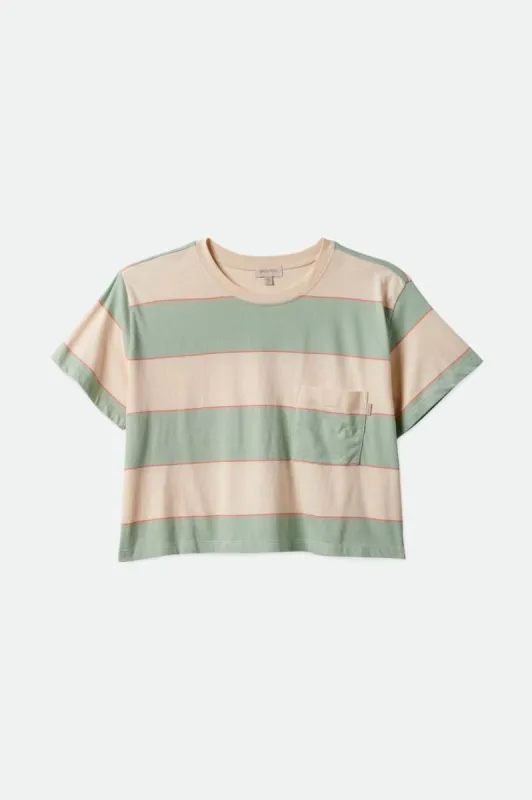 Carefree Pocket Tee - Seafoam sold by Brixton