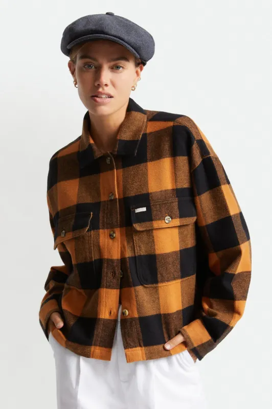 Bowery Women's L/S Flannel - Lion sold by Brixton