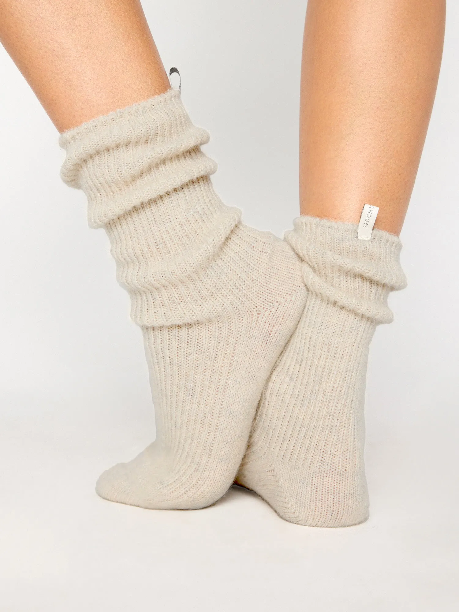 The Ribbed Cashmere Socks sold by Brochu Walker