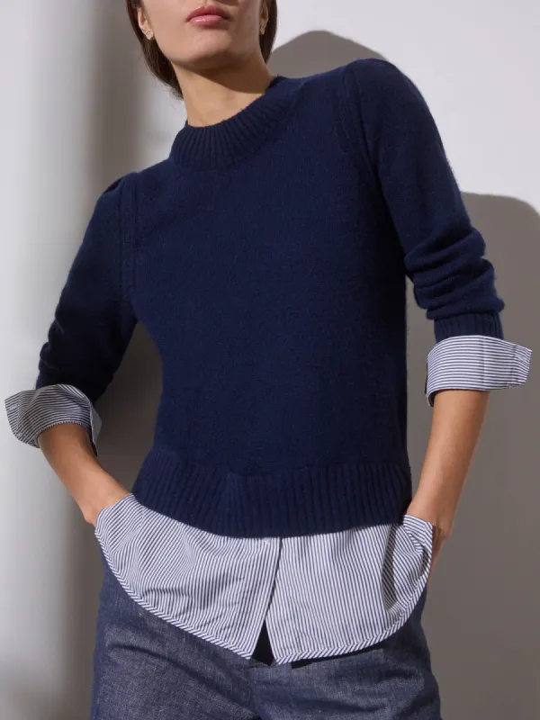 The Eton Layered Crew Looker sold by Brochu Walker