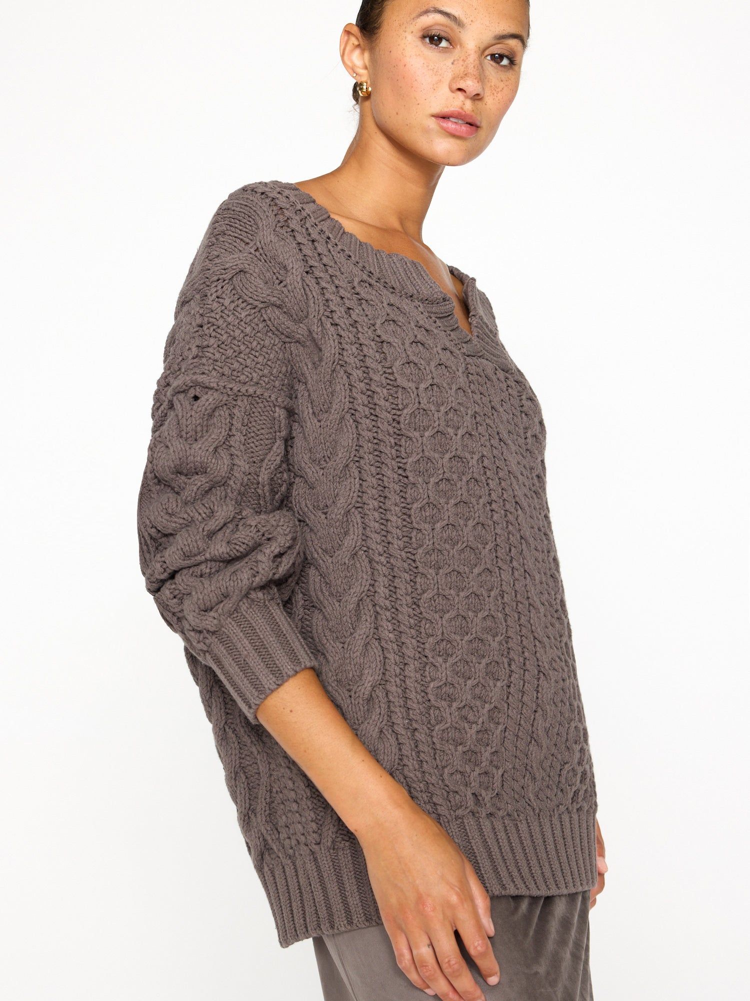 The Talia Handknit Cable sold by Brochu Walker product image thumbnail 4