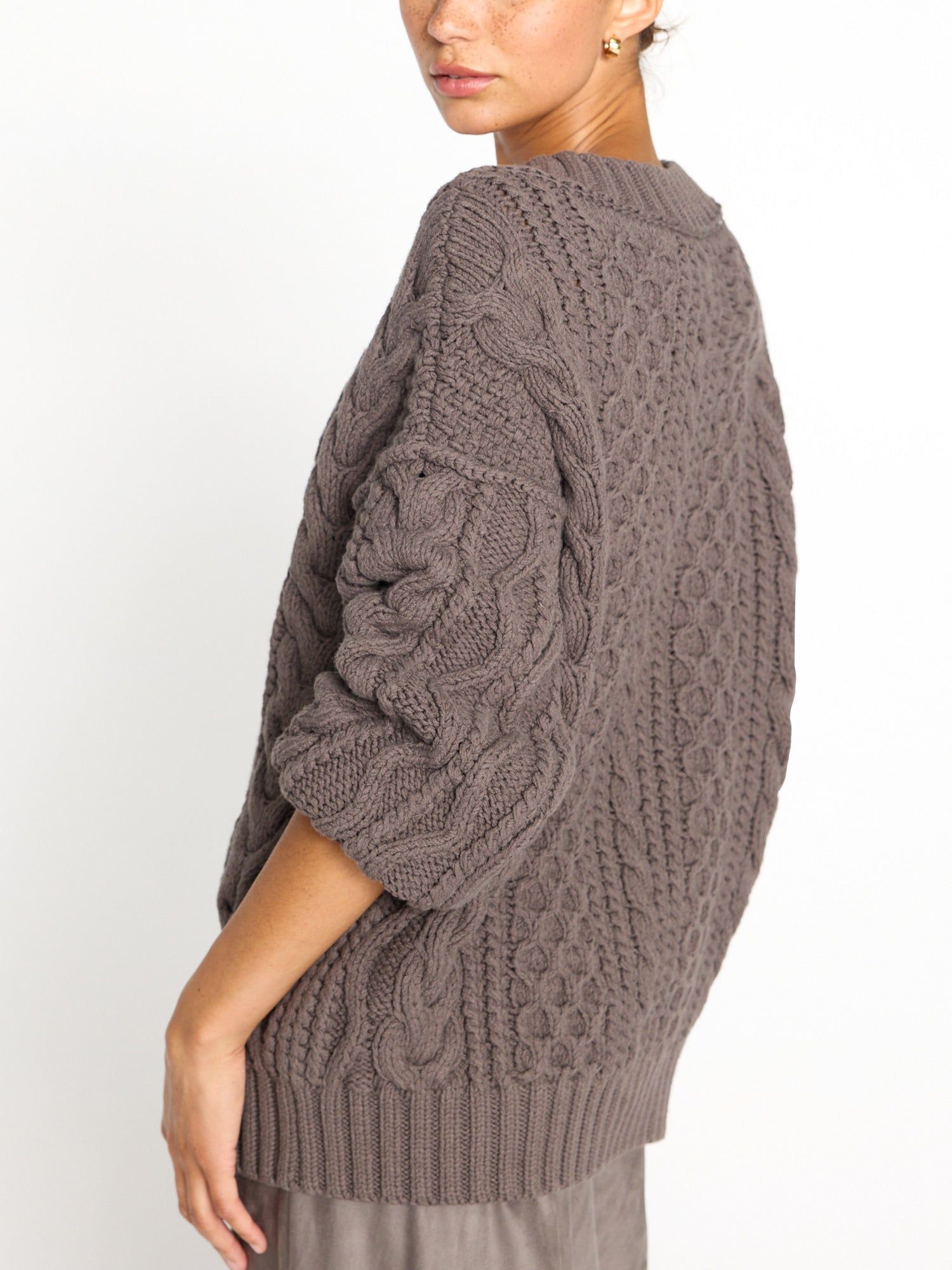 The Talia Handknit Cable sold by Brochu Walker product image thumbnail 5