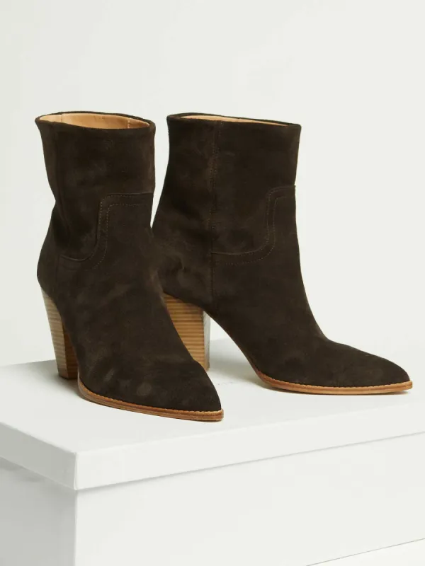 The Marfa Suede Ankle Boot sold by Brochu Walker