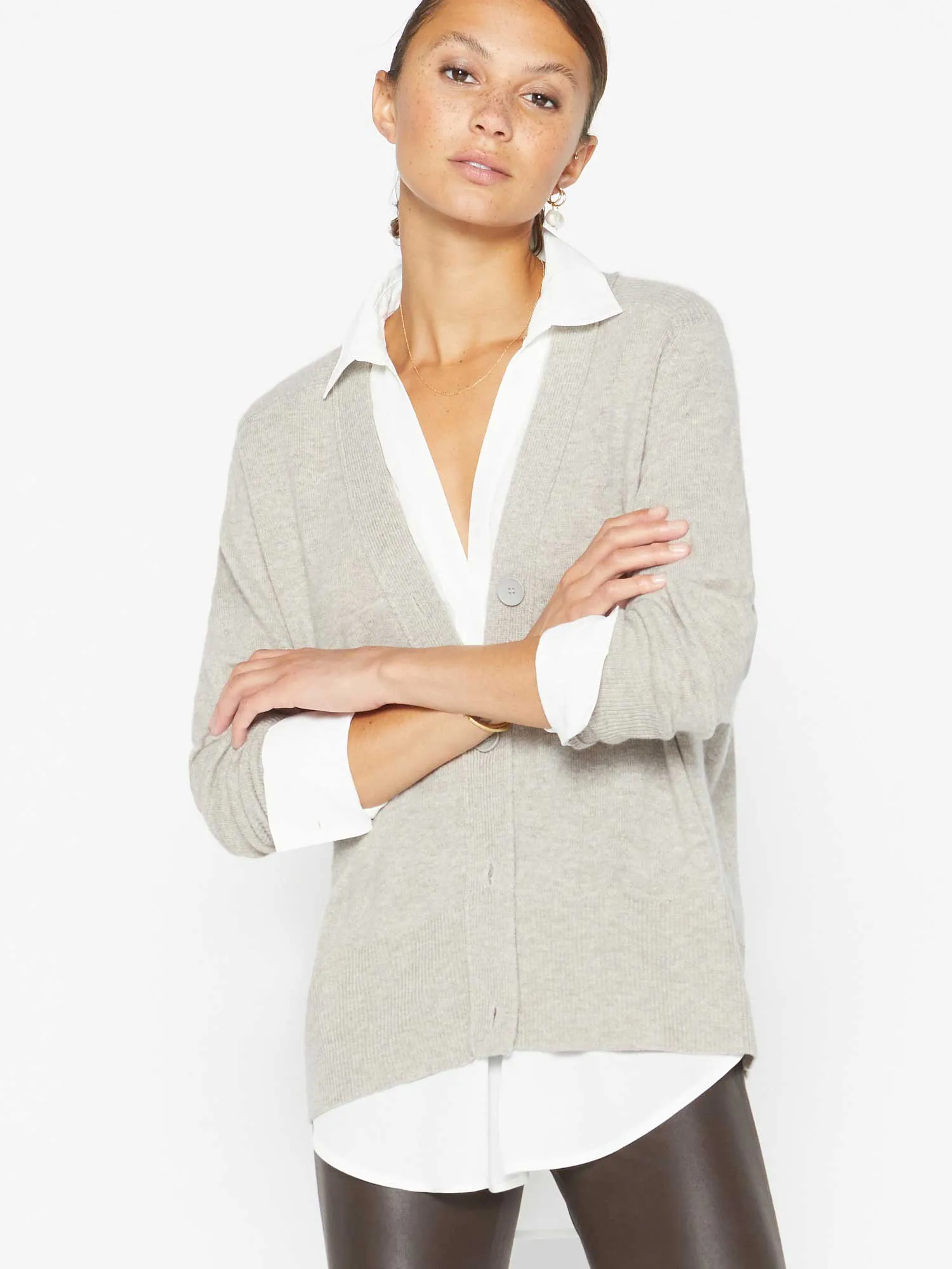 The Callie Layered Looker Cardigan sold by Brochu Walker product image thumbnail 3