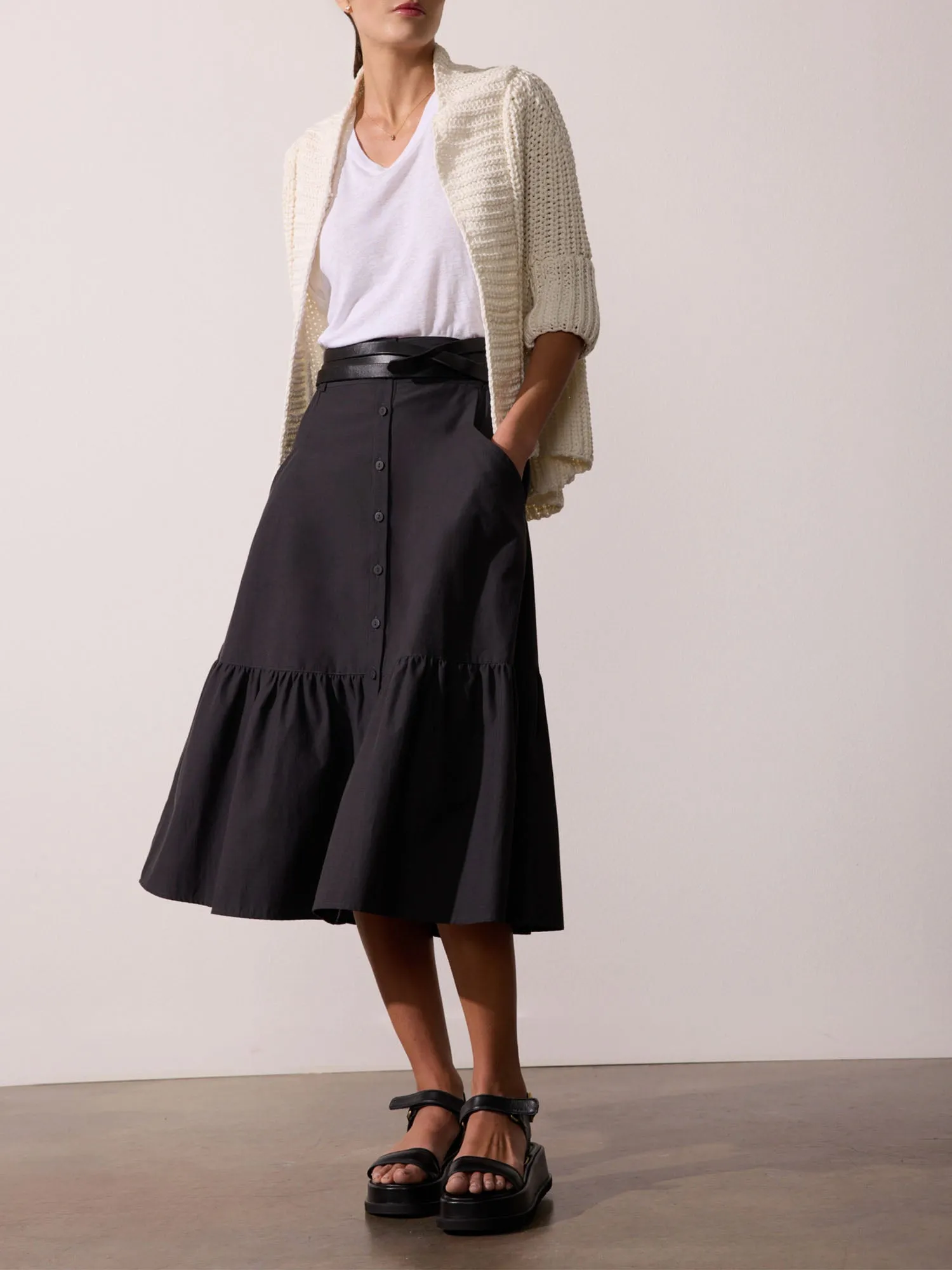 The Palms Tiered Skirt sold by Brochu Walker product image thumbnail 2