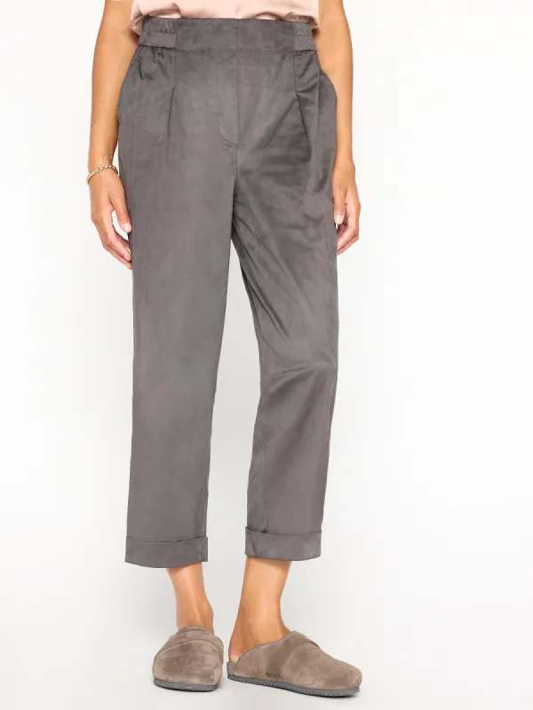 The Filo Vegan Suede Pant sold by Brochu Walker