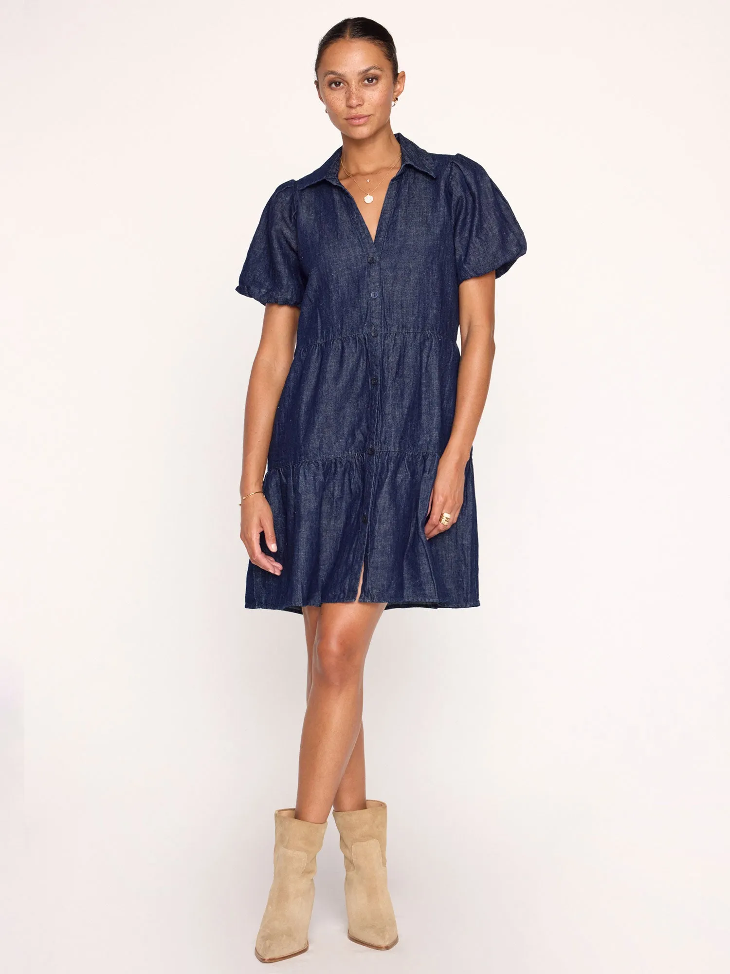 The Havana Mini Indigo Dress sold by Brochu Walker product image thumbnail 3