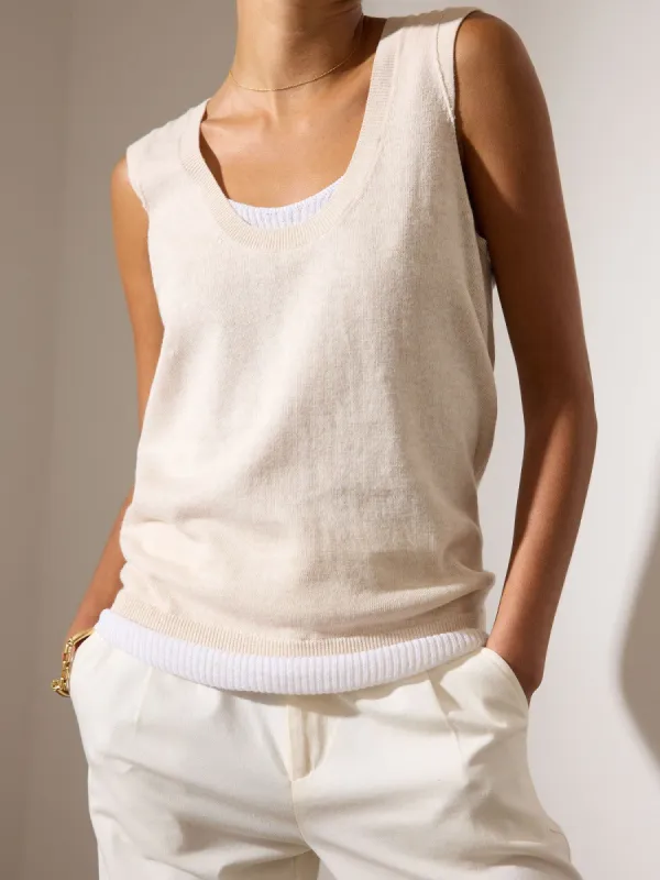 The Loreen Looker Layered Tank made by Brochu Walker