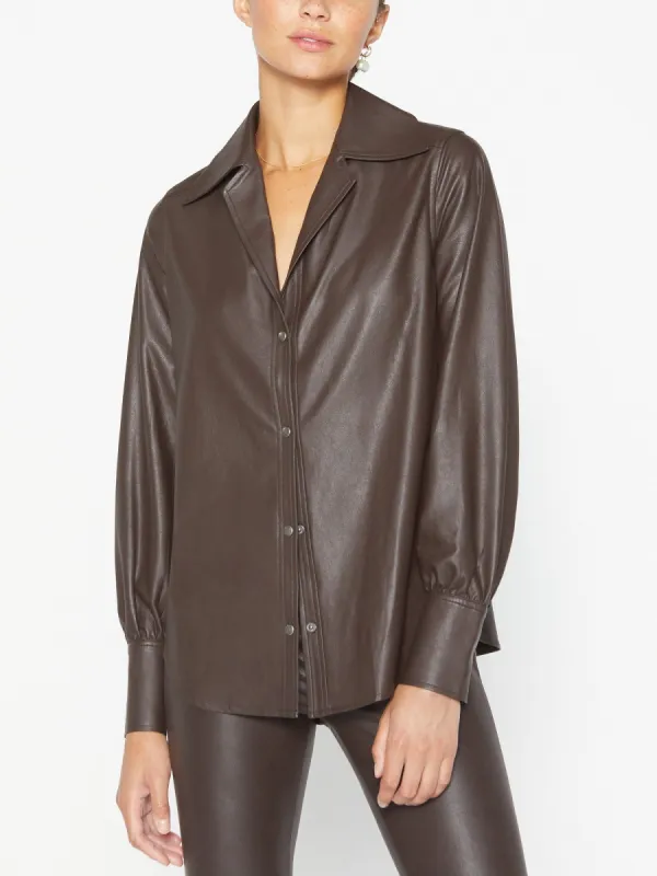 The Vegan Leather Layra Shirt sold by Brochu Walker
