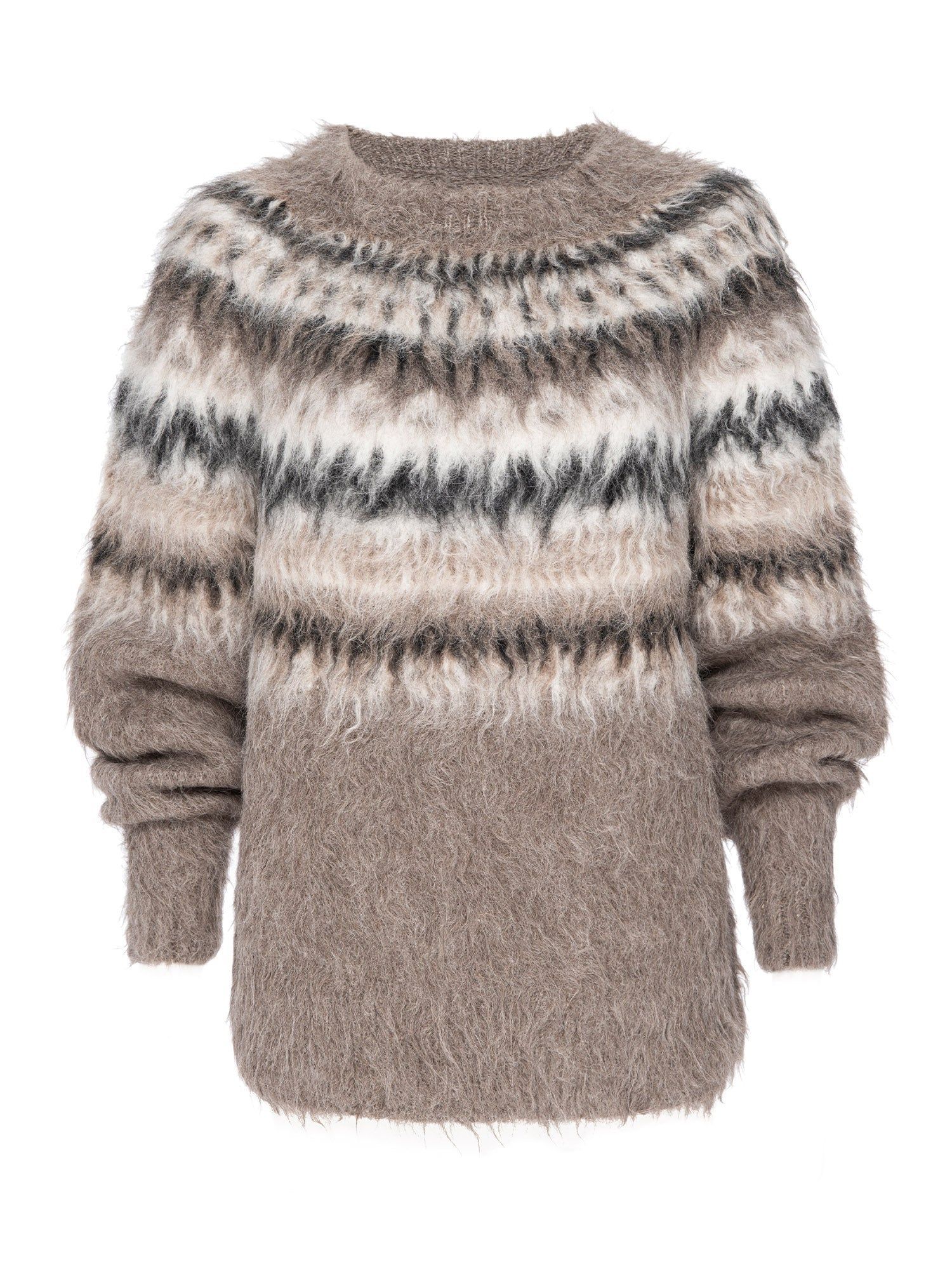 The Arla Brushed Fairisle Pullover sold by Brochu Walker product image thumbnail 4