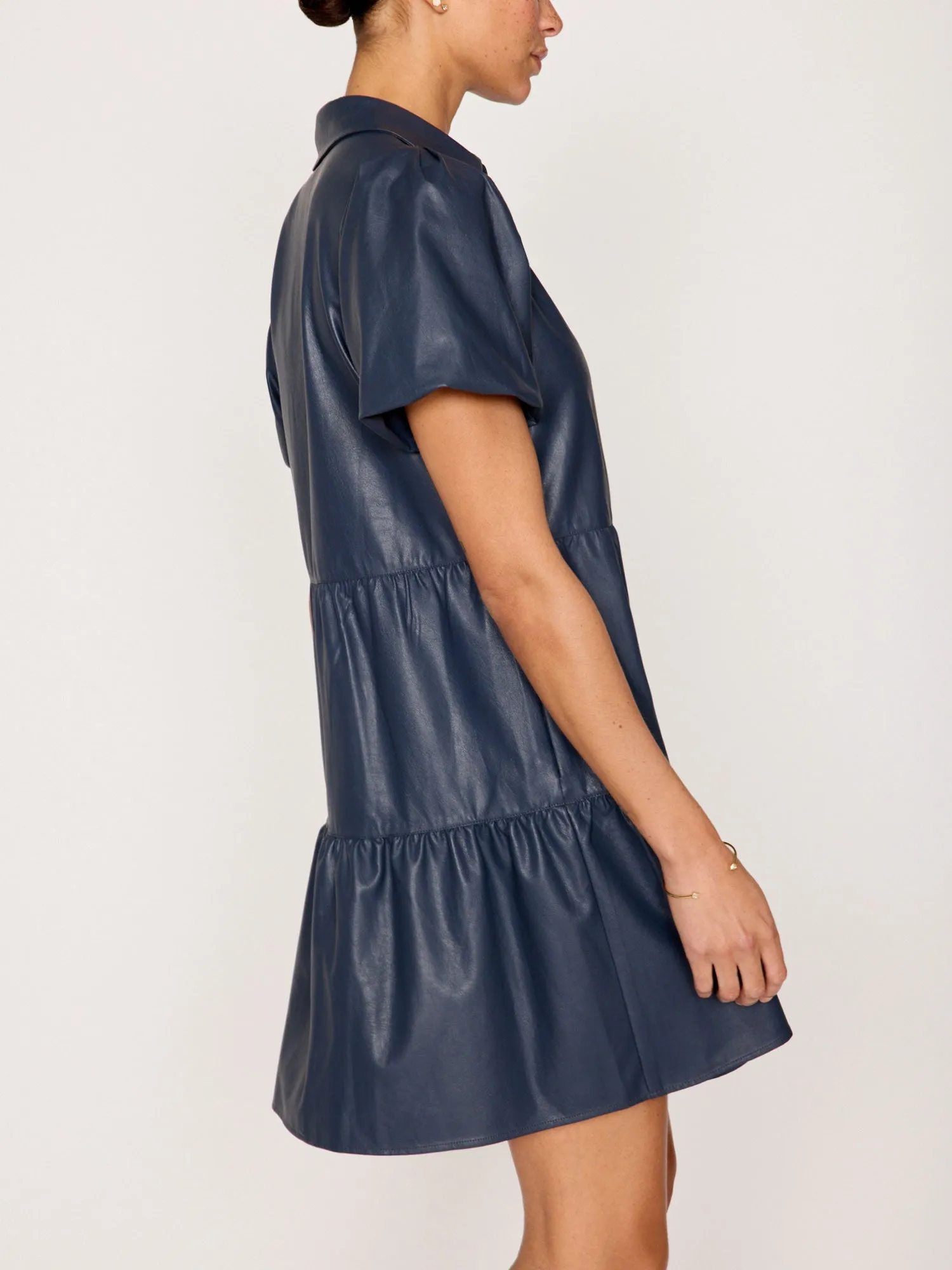 The Havana Vegan Leather Mini Dress sold by Brochu Walker product image thumbnail 4