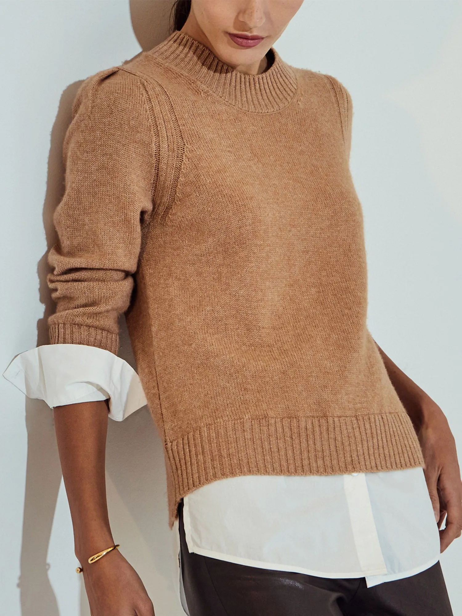 The Eton Layered Crew Looker sold by Brochu Walker