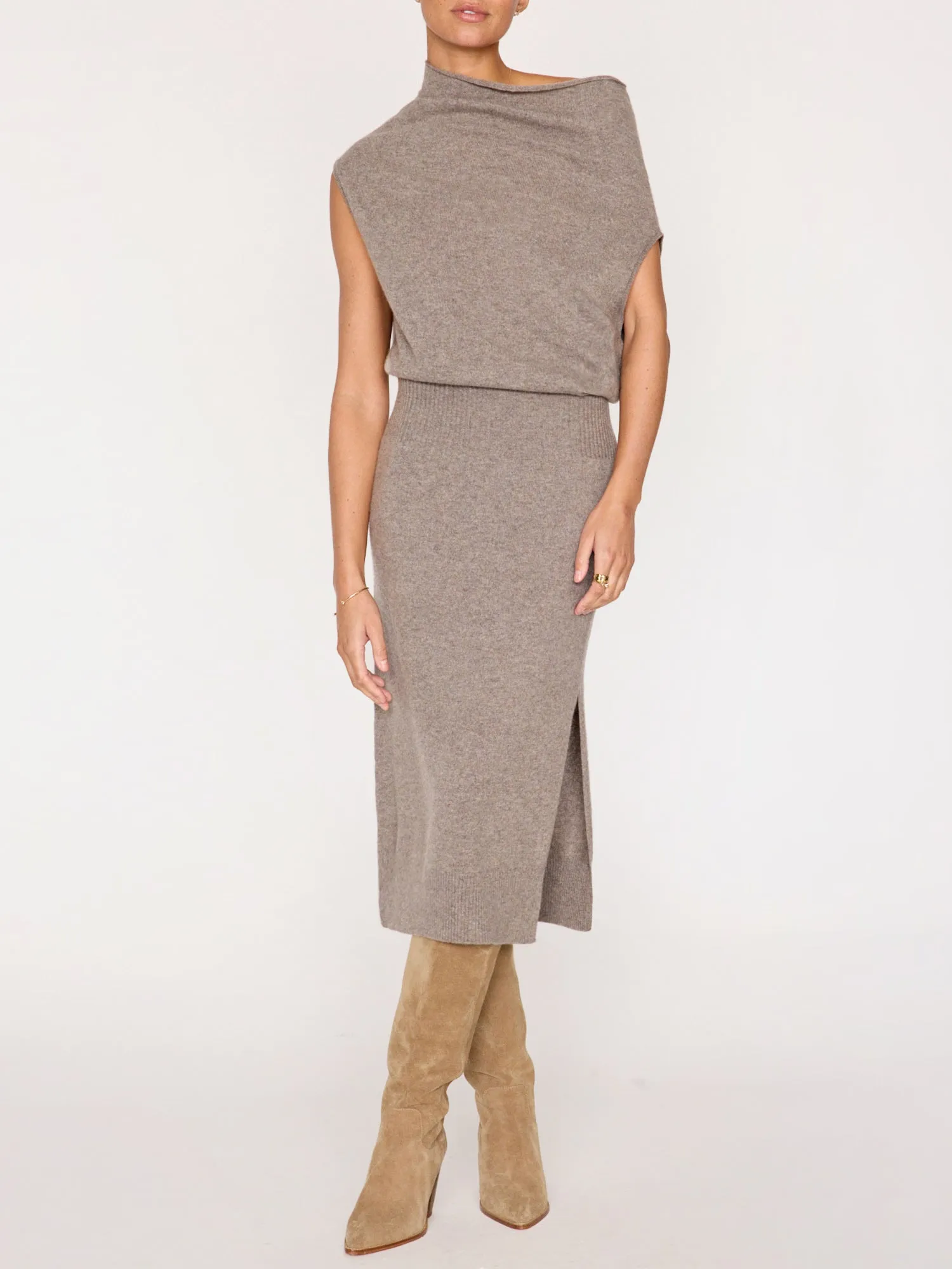 The Lori Sleeveless Cashmere Dress sold by Brochu Walker product image thumbnail 3