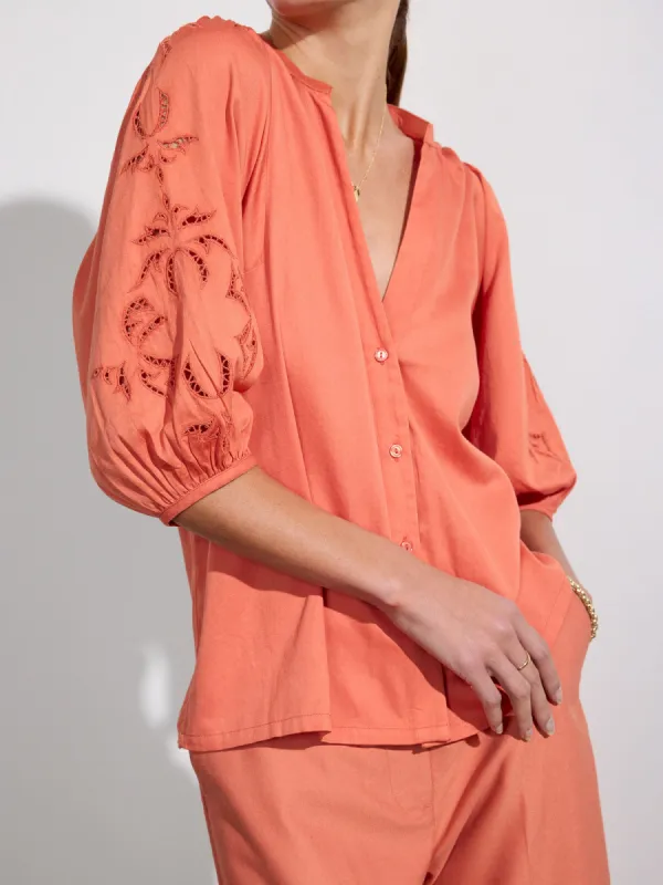 The Asteria Embroidered Top sold by Brochu Walker