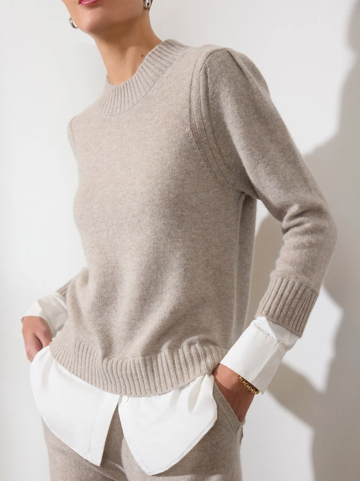 The Eton Layered Crew Looker sold by Brochu Walker