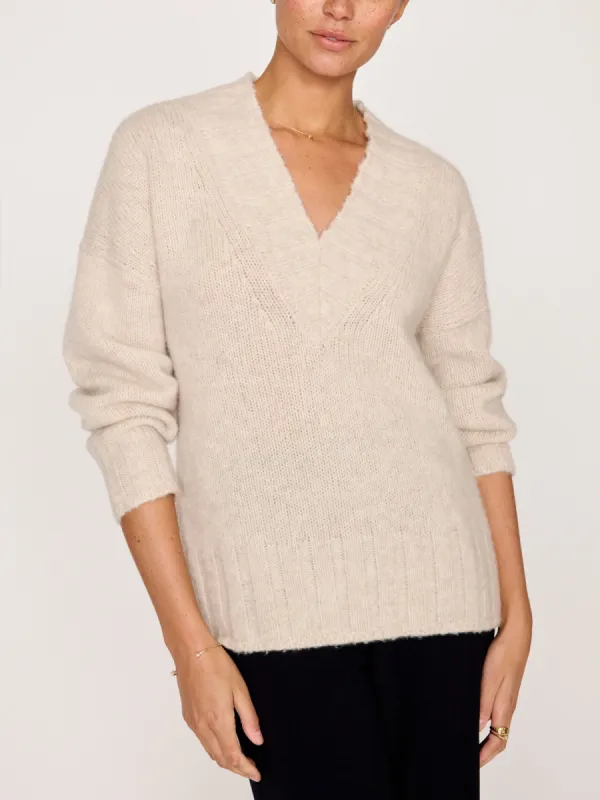 The Emme V Neck Sweater made by Brochu Walker