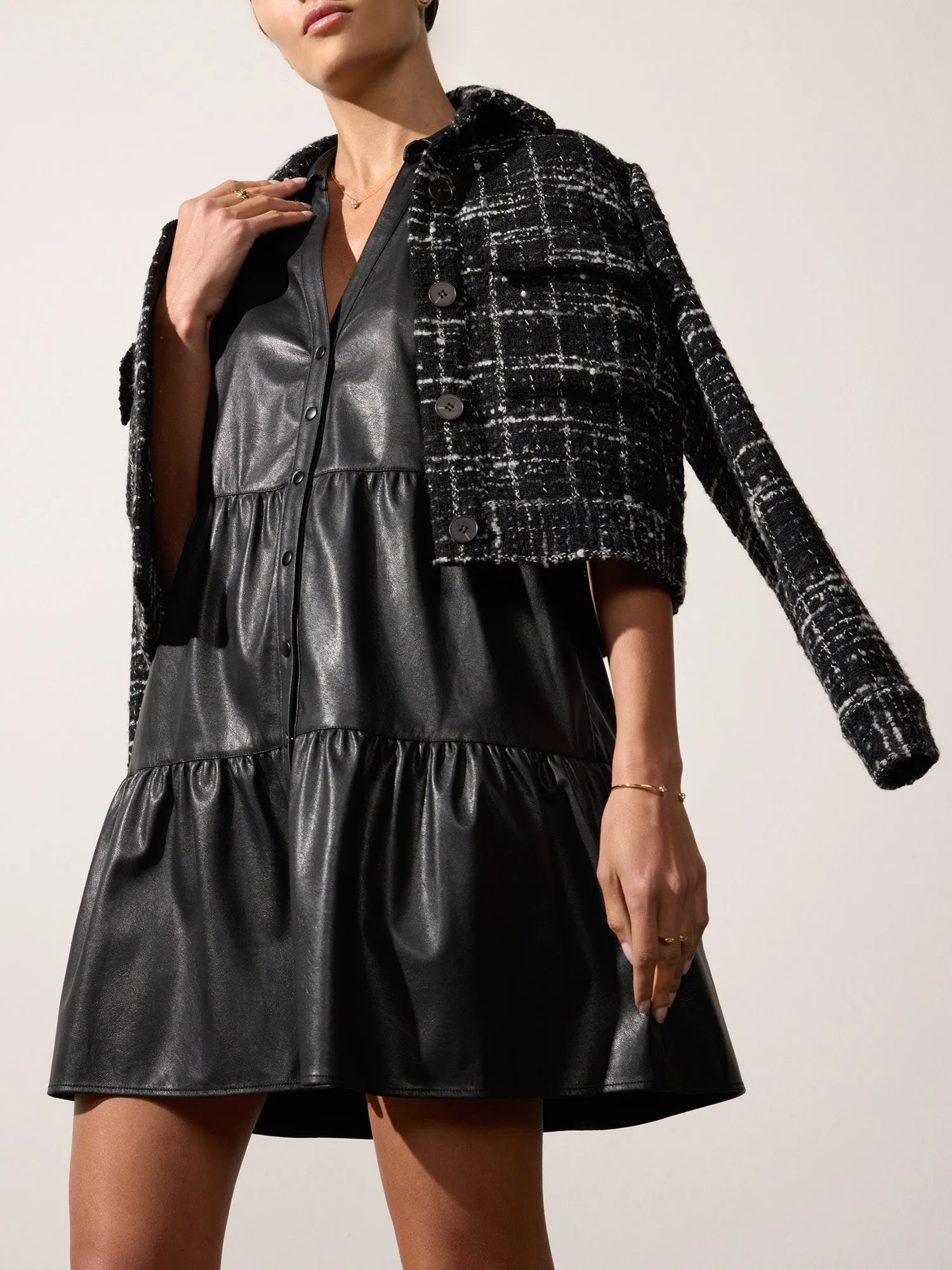 The Tweed Cropped Jacket sold by Brochu Walker product image thumbnail 2