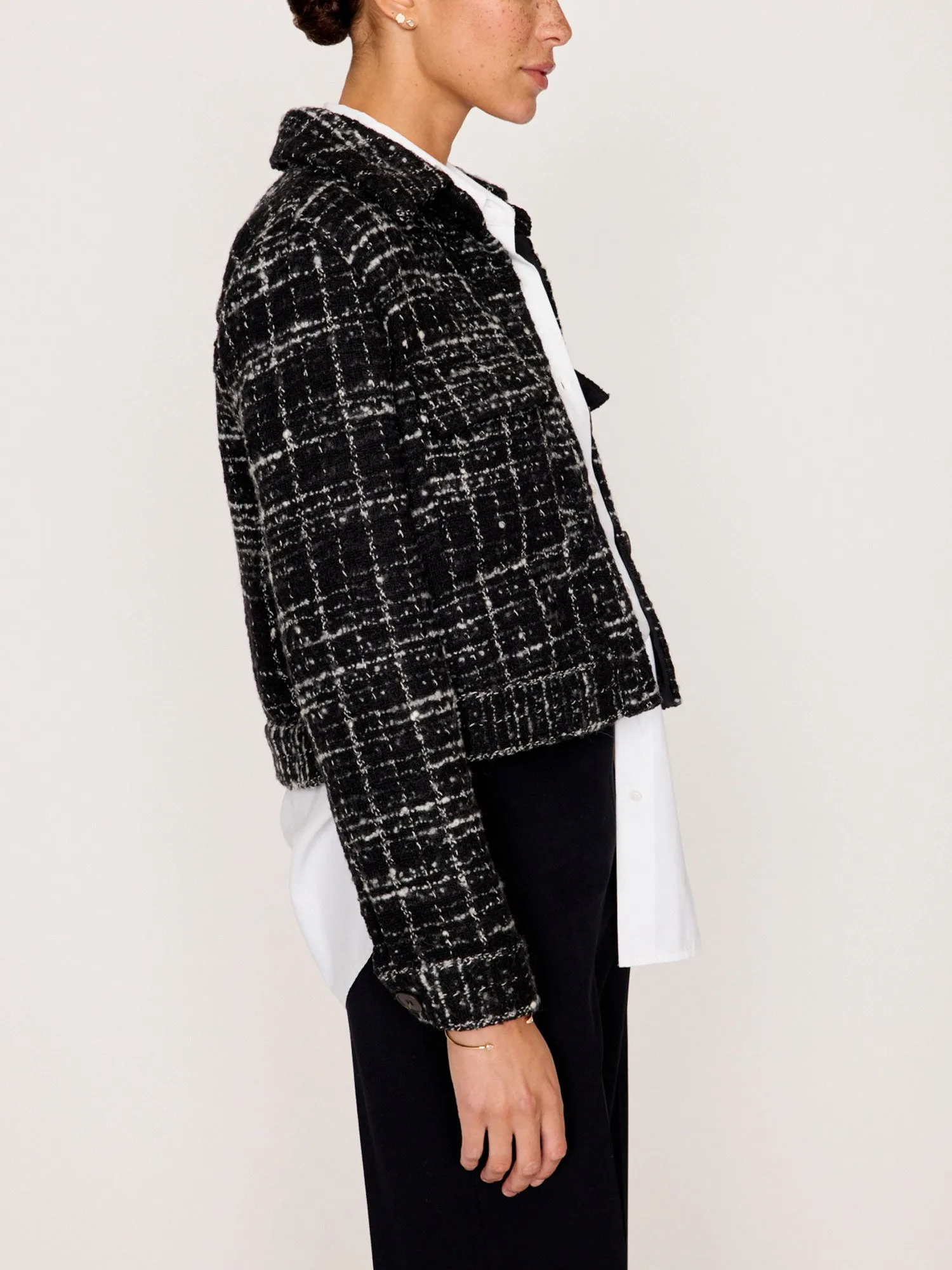 The Tweed Cropped Jacket sold by Brochu Walker product image thumbnail 3