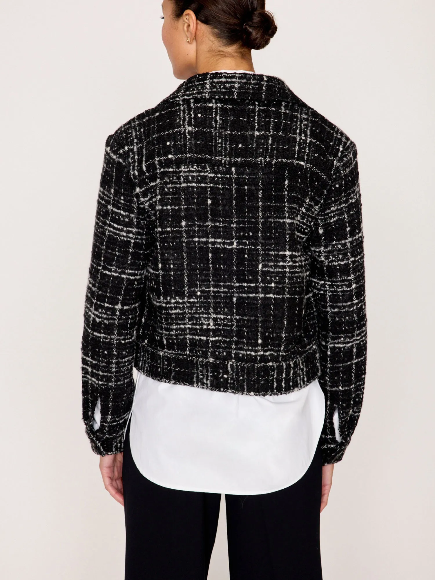 The Tweed Cropped Jacket sold by Brochu Walker product image thumbnail 4