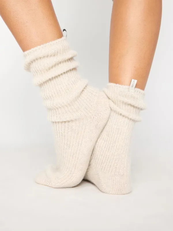 The Ribbed Cashmere Socks sold by Brochu Walker