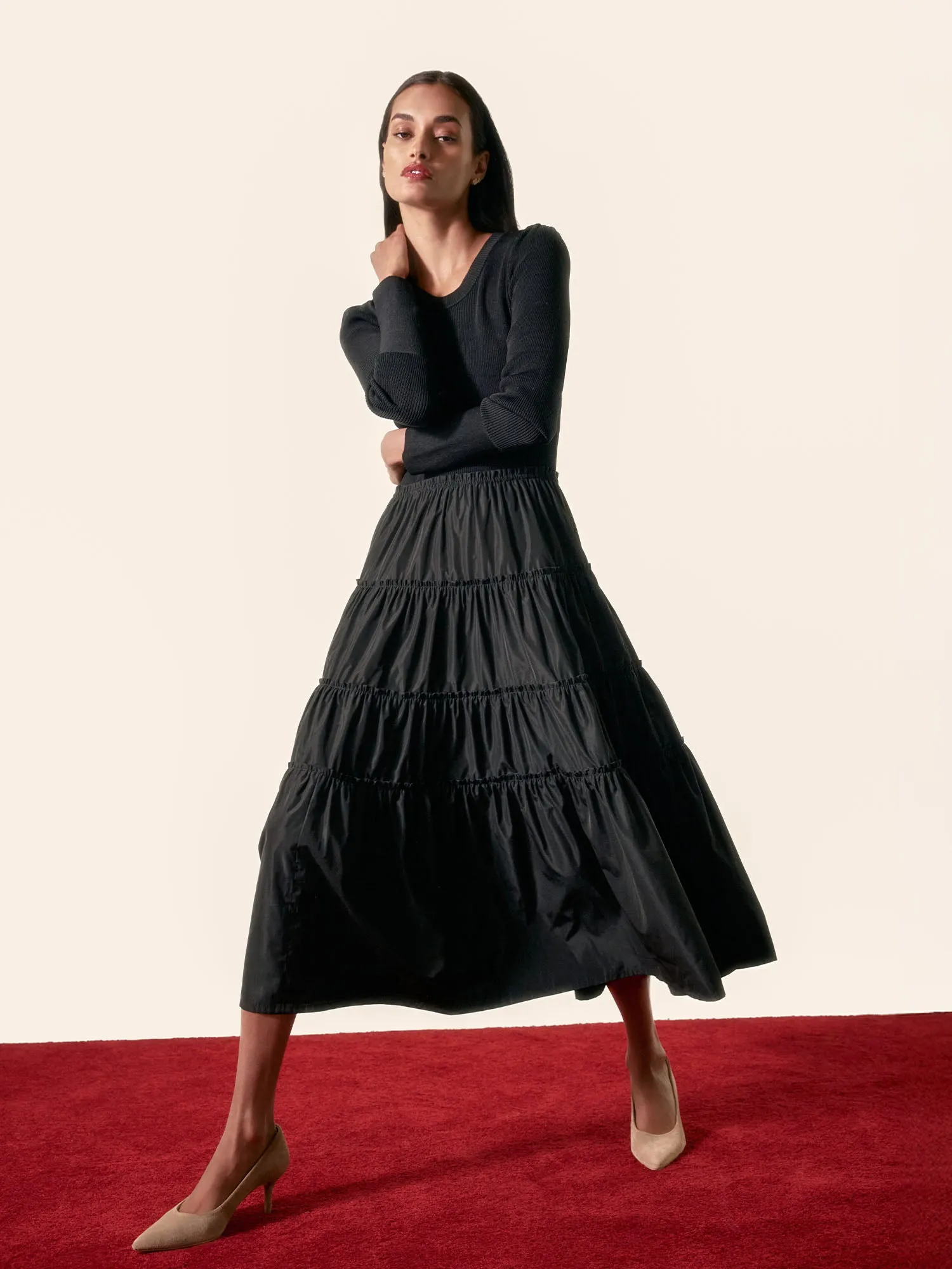 The Ava Tiered Dress sold by Brochu Walker