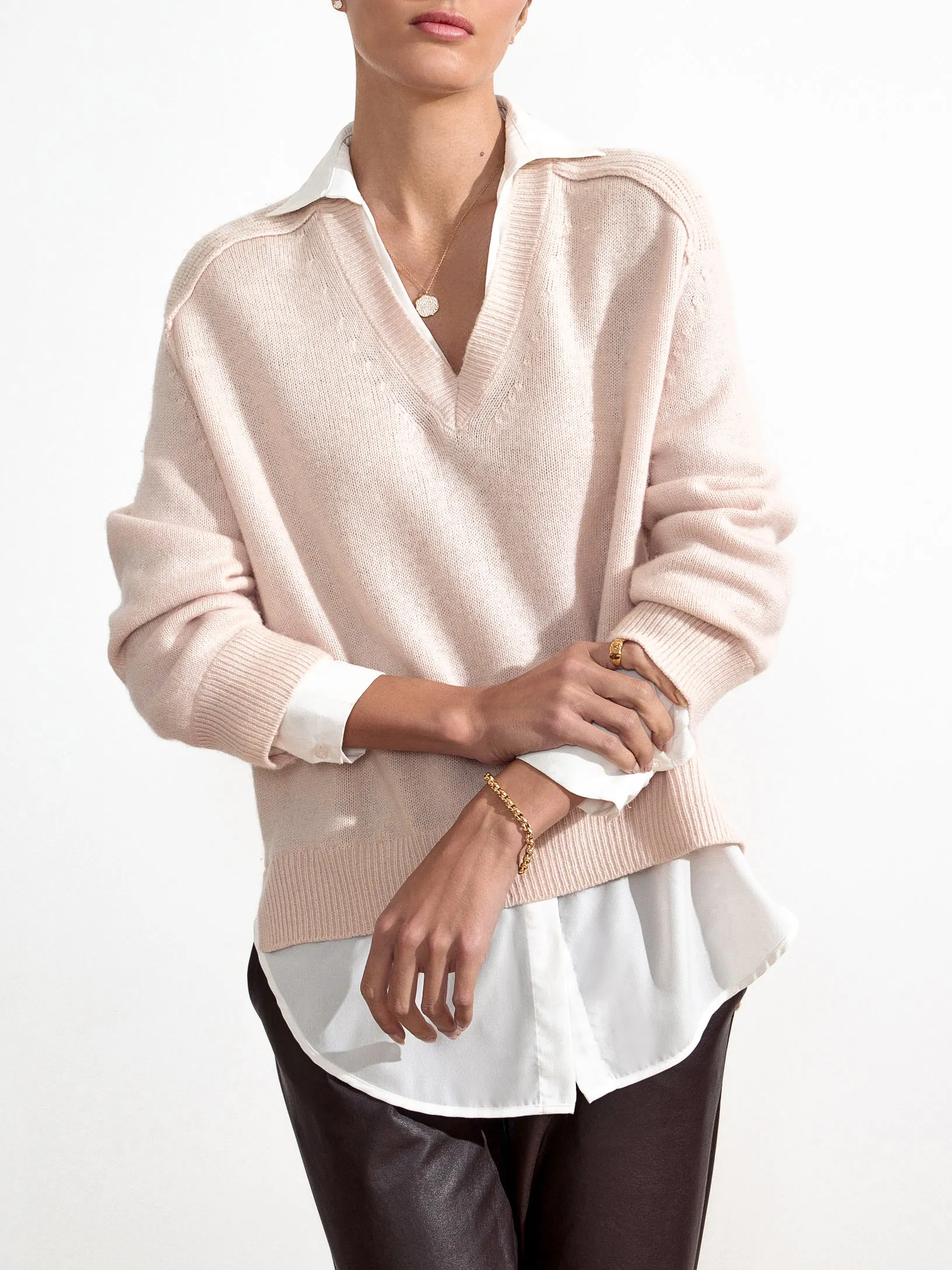 The Looker Layered V-Neck sold by Brochu Walker product image thumbnail 4