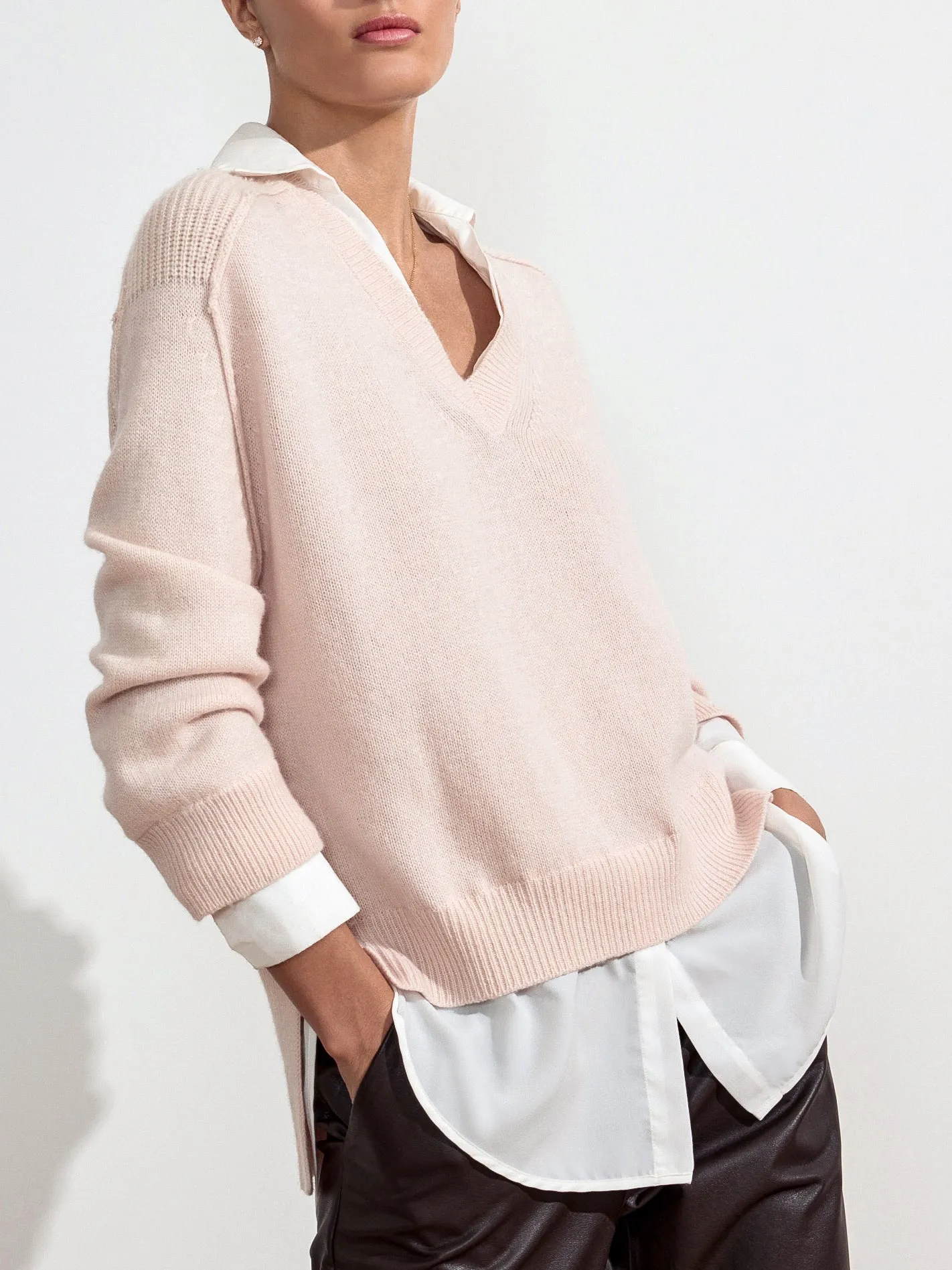 The Looker Layered V-Neck sold by Brochu Walker product image thumbnail 3