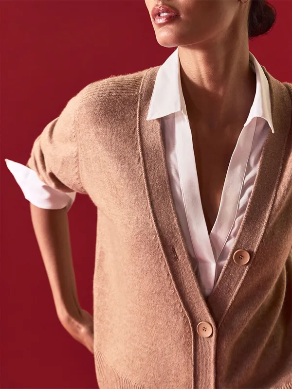 The Callie Layered Looker Cardigan sold by Brochu Walker